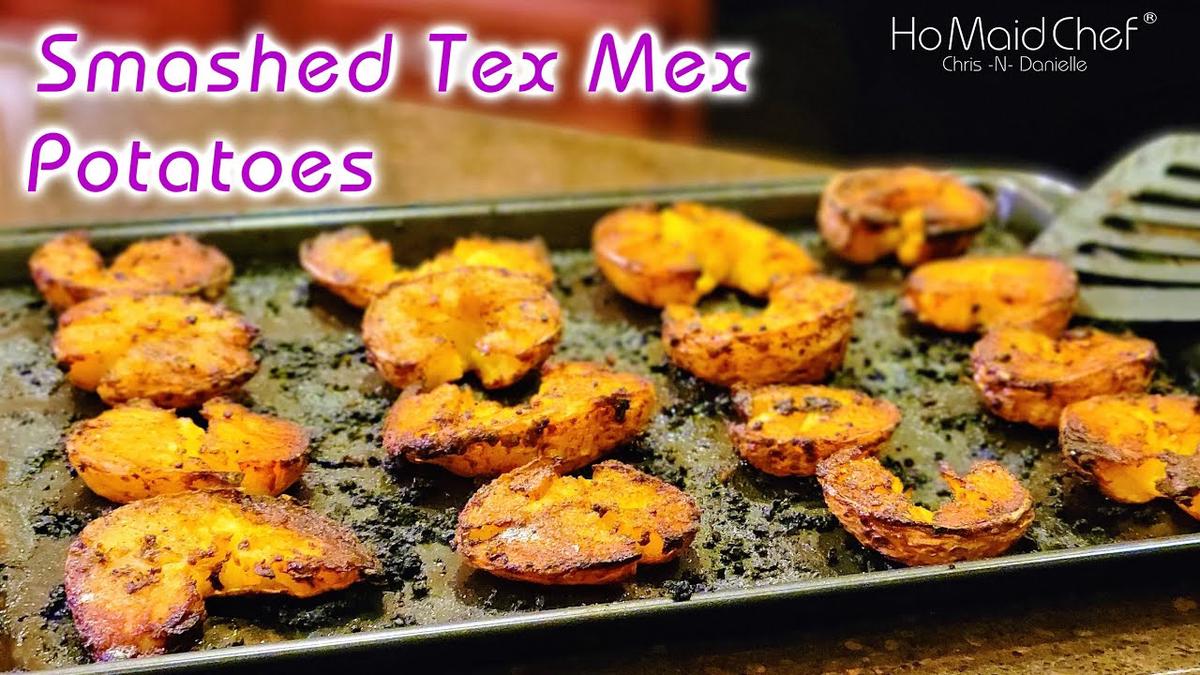 'Video thumbnail for Smashed Tex Mex Potatoes | Dining In With Danielle'