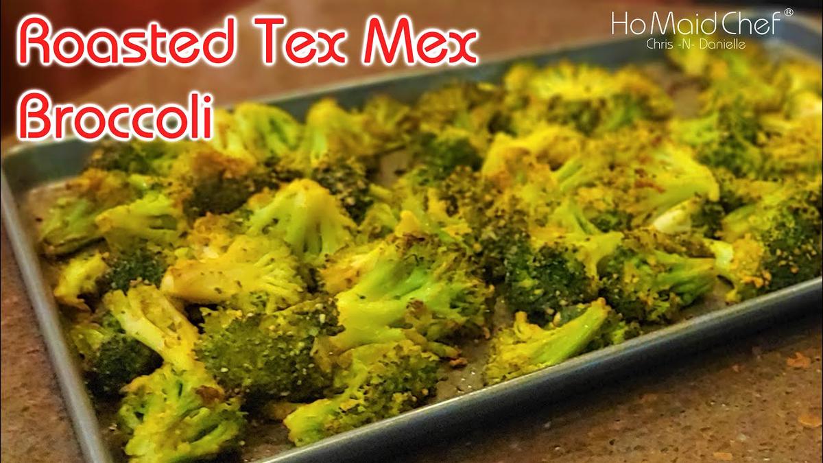 'Video thumbnail for Roasted Tex-Mex Broccoli | Dining In With Danielle'