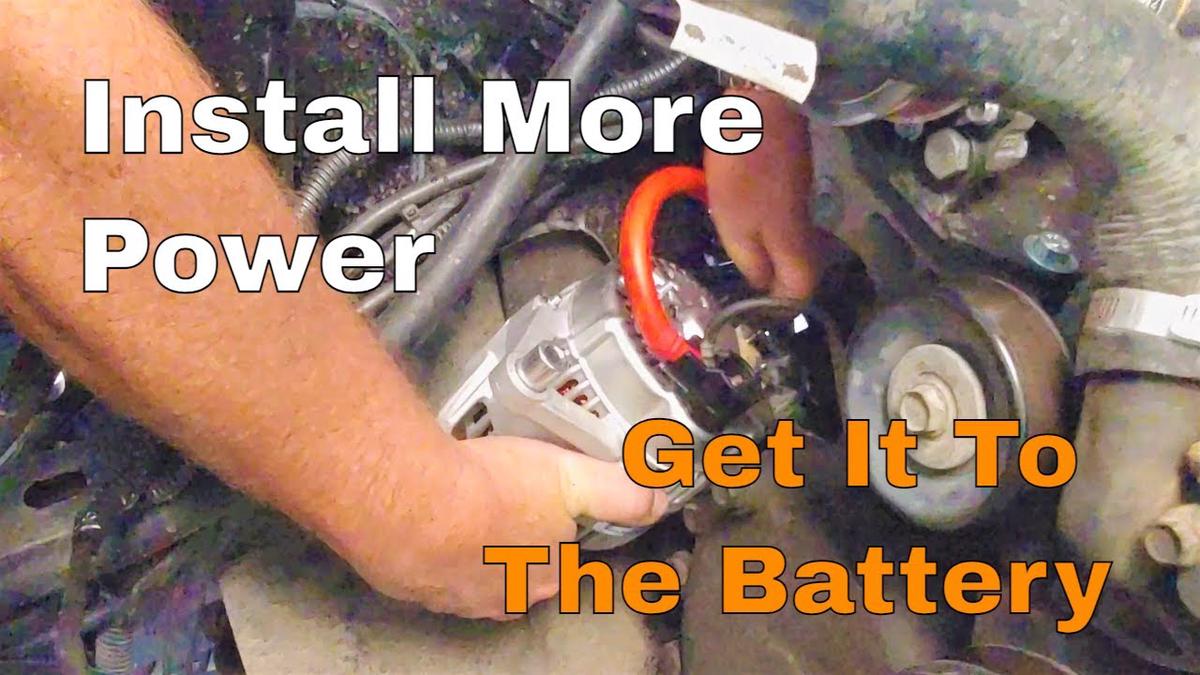 'Video thumbnail for Install High Output Alternator And 2 Gauge Wire || Jeep Mods E49'
