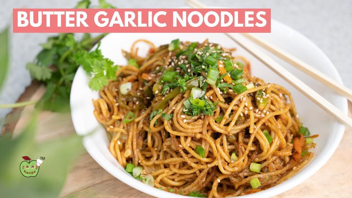 'Video thumbnail for Crispy Butter Garlic Noodles by Crispyfoodidea'