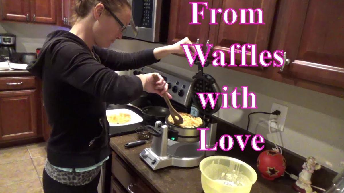 'Video thumbnail for Review Using Cuisinart Double Belgian Waffle Maker for reals...'