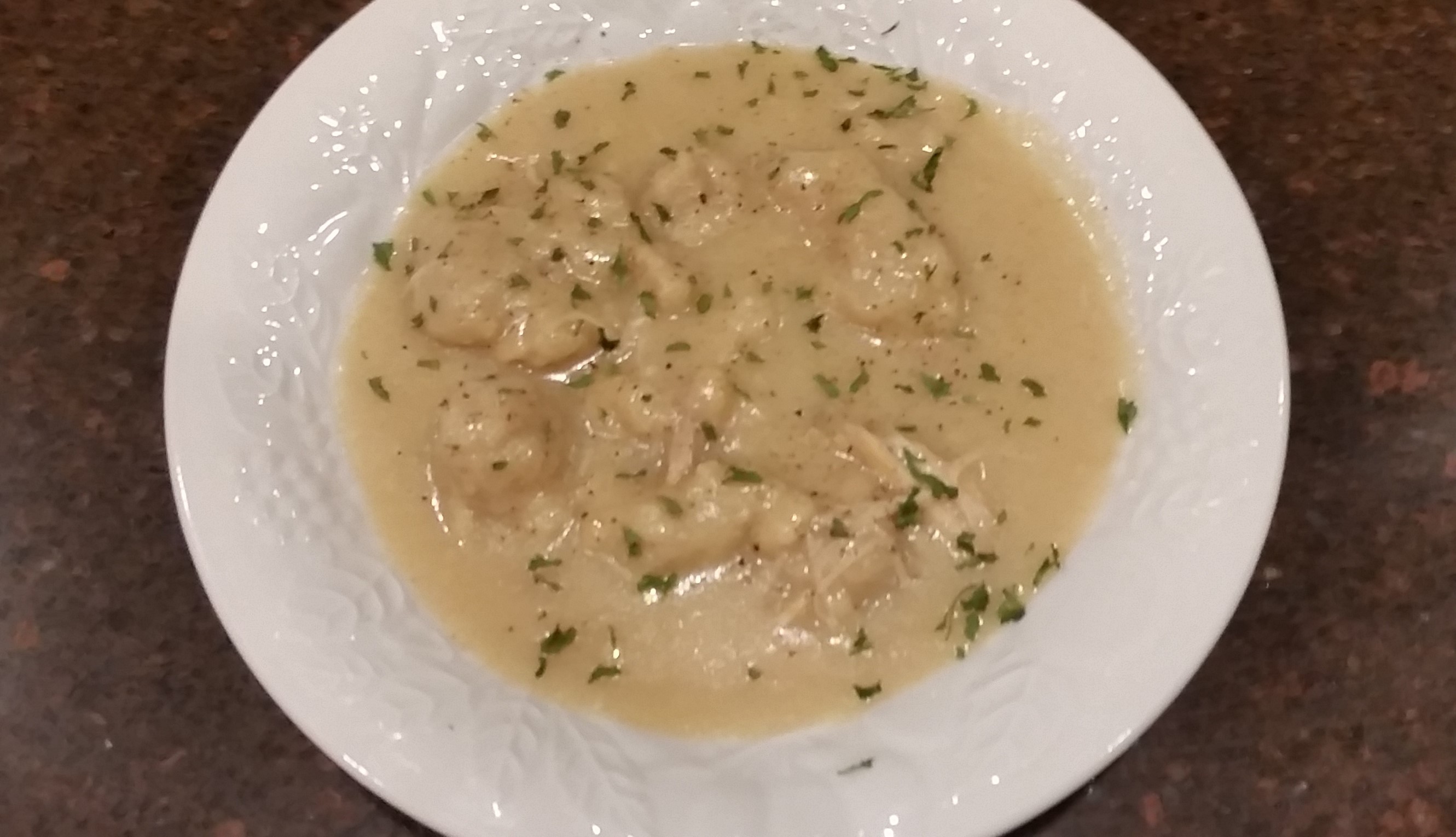 Dumplings in a delicious Bone Broth dumplings in a delicious bone broth