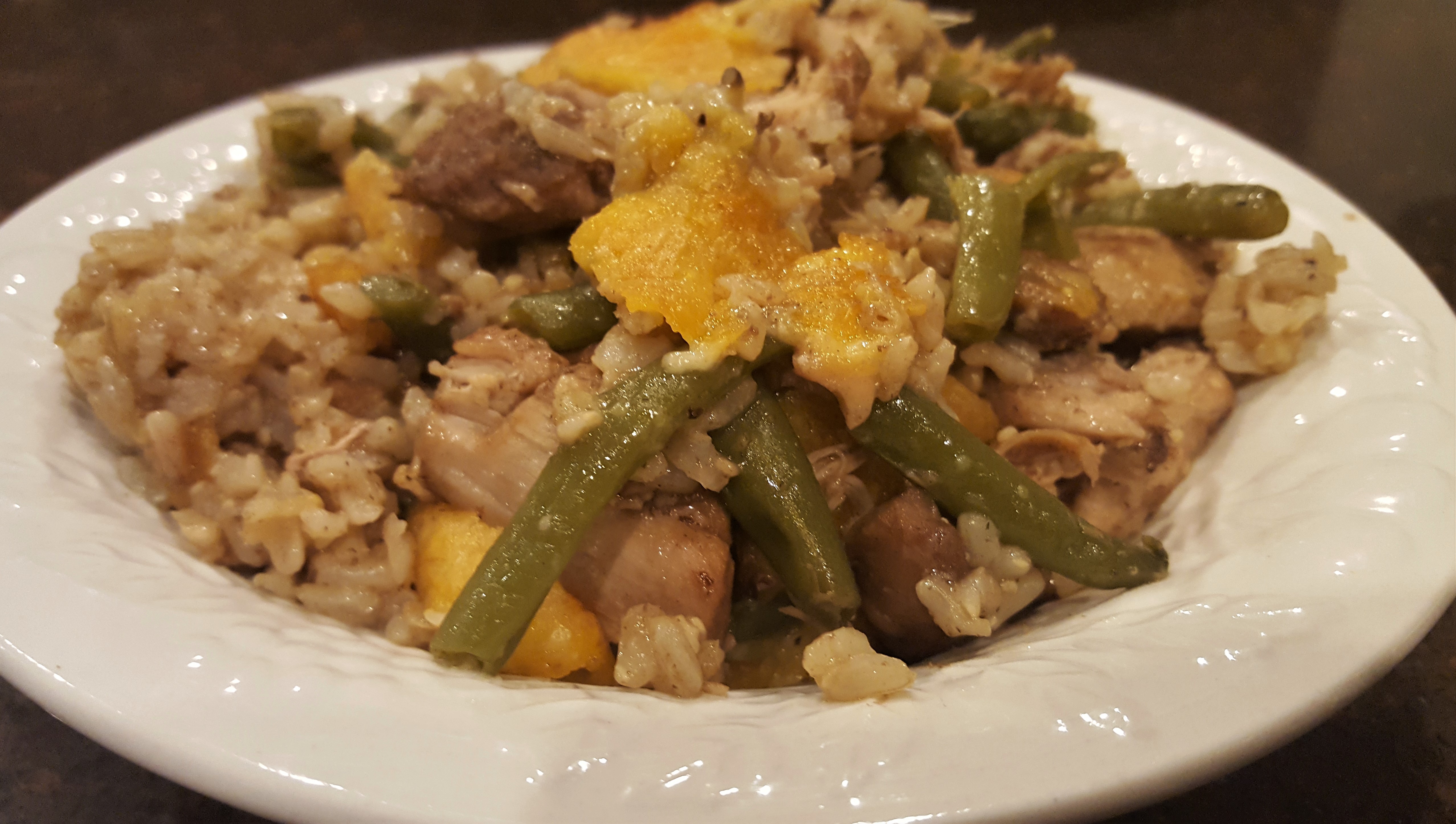 Cheesy Balsamic Chicken Casserole chicken casserole