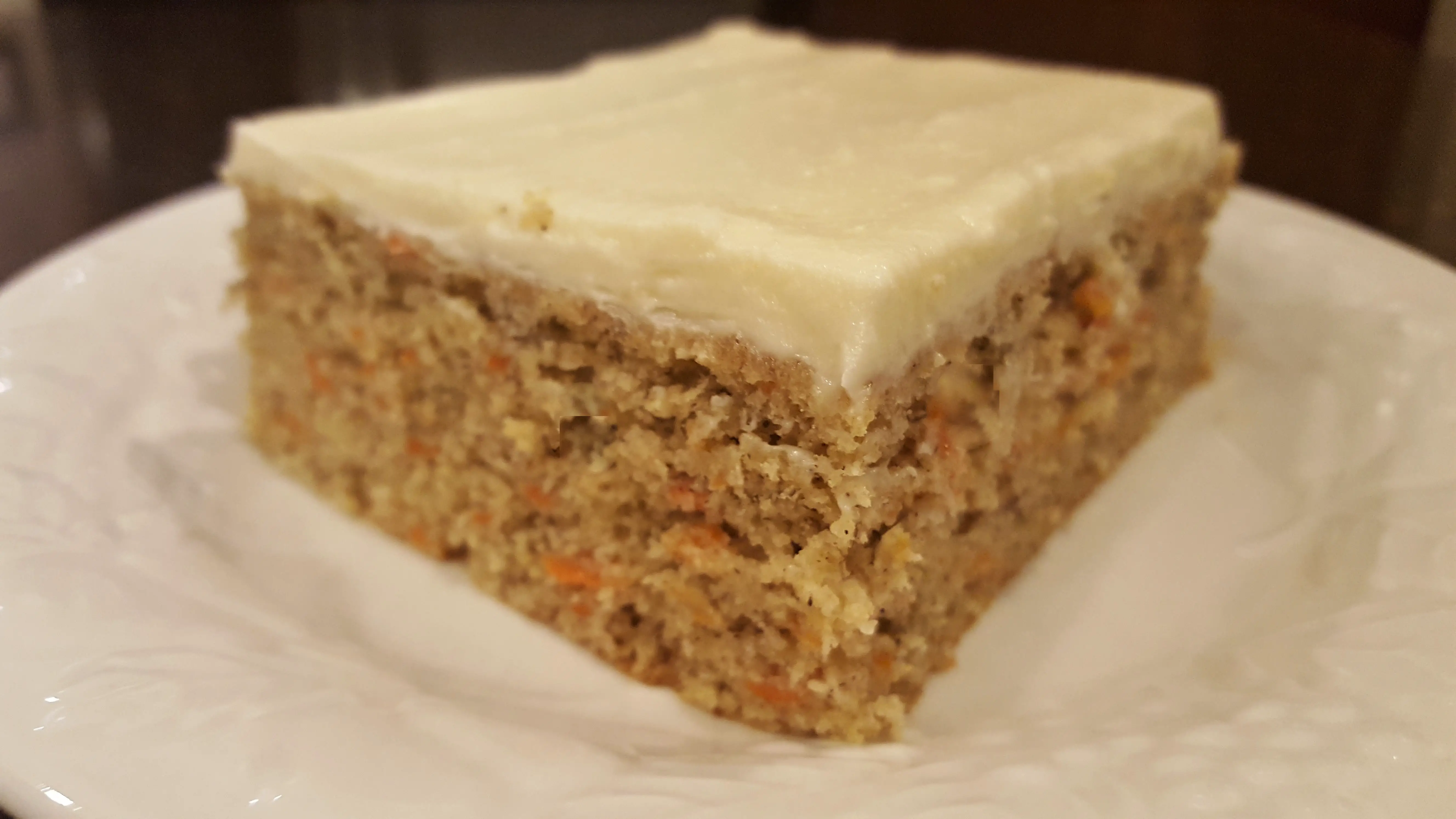 Carrot Banana Cake with Cream Cheese Frosting Dining in