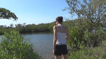 Danielle Looking At Eagle Point Park