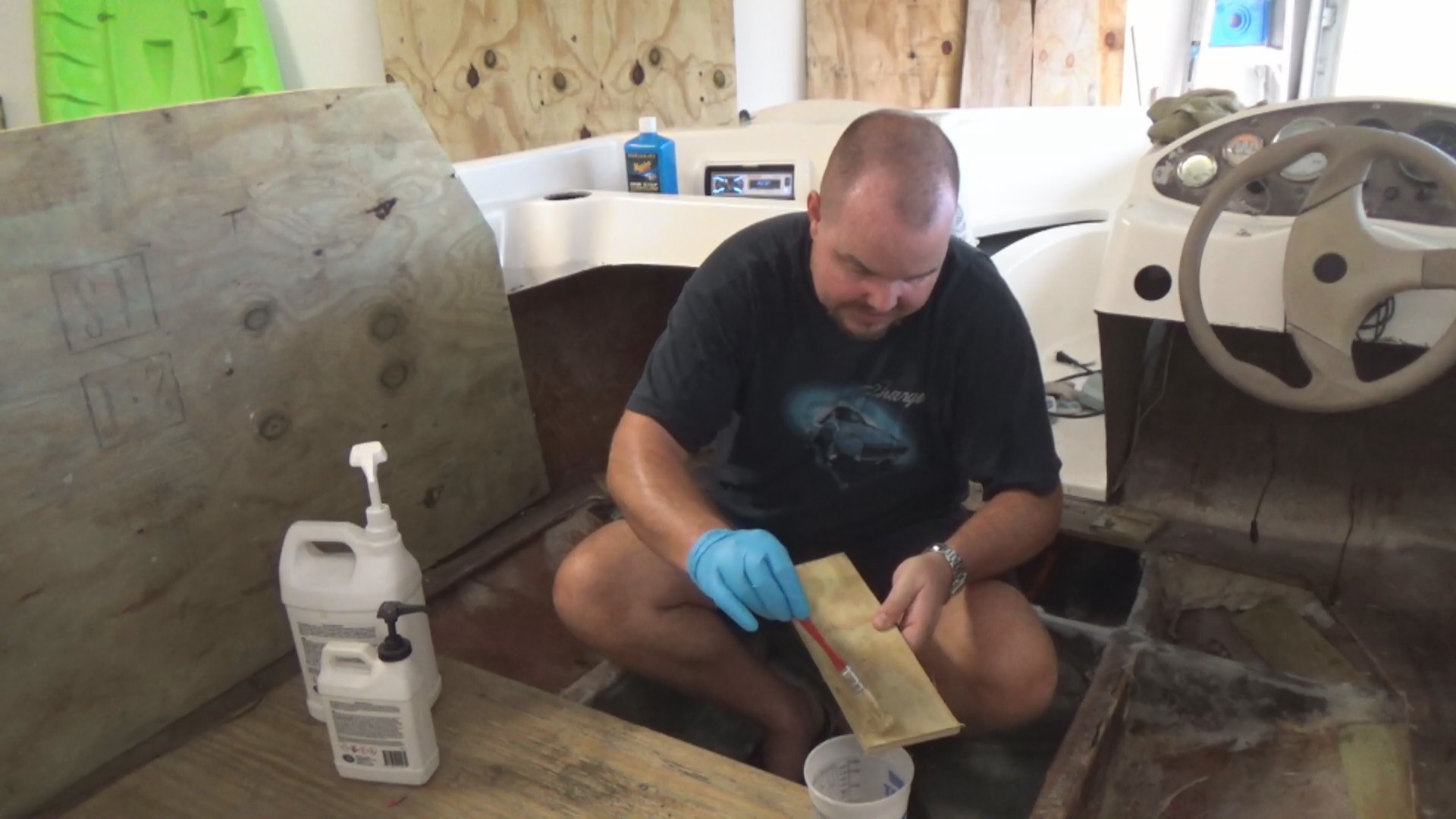 Applying Resin To Lip