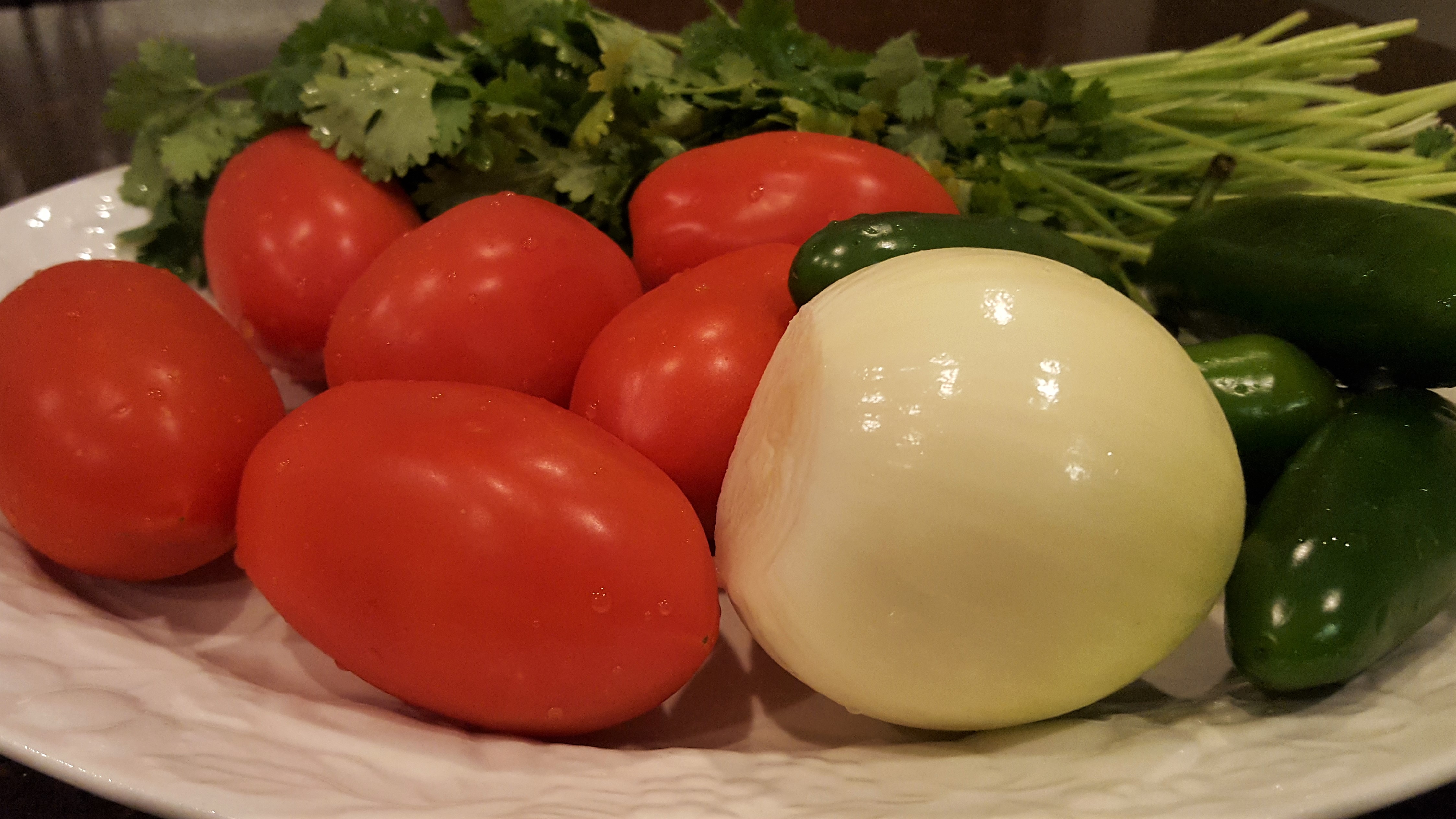 Fresh Vegetables for Pico De Gallo - Dining in with Danielle