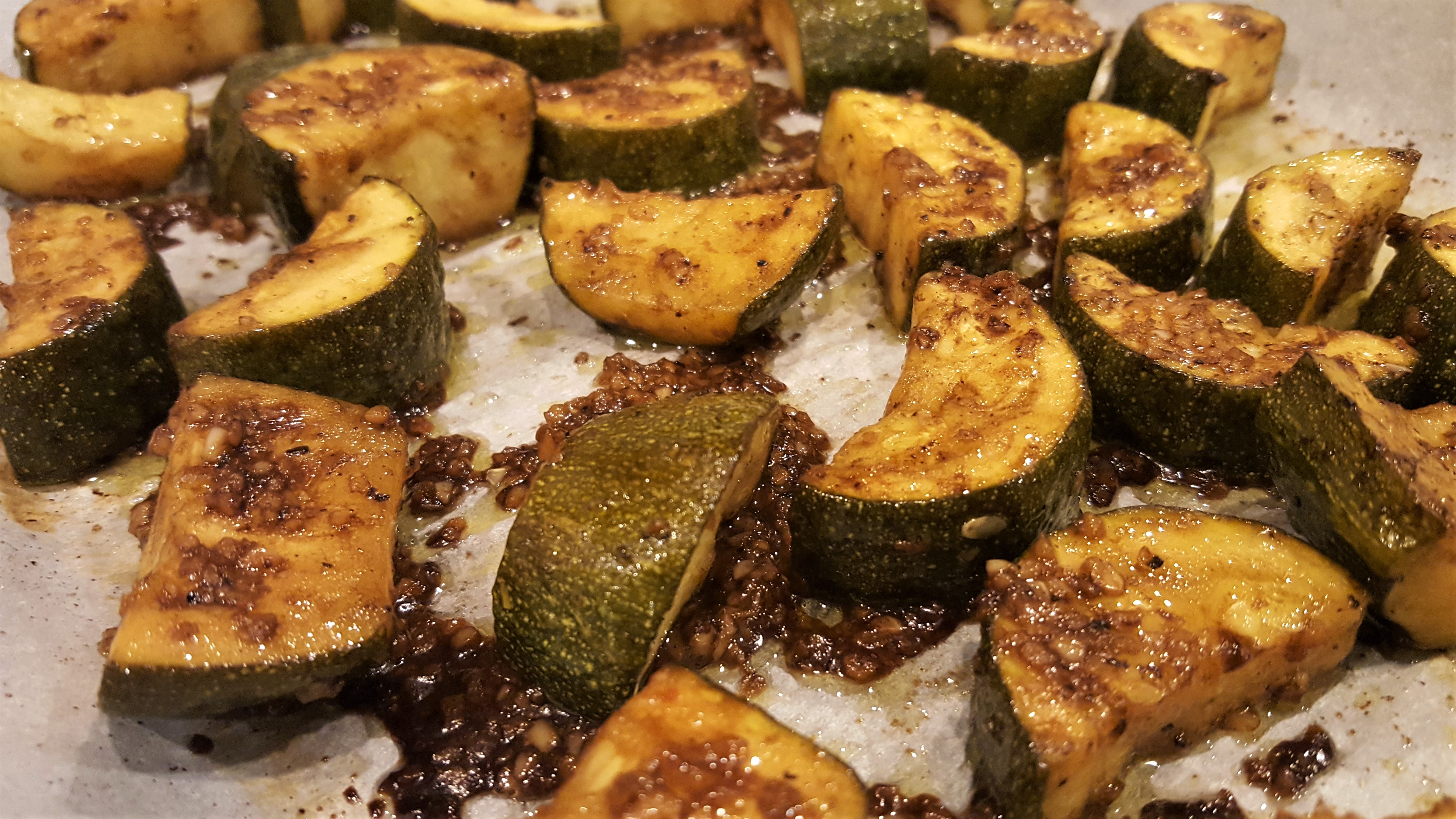 Sweet Delicious Roasted Balsamic Garlic Zucchini - Dining in with Danielle