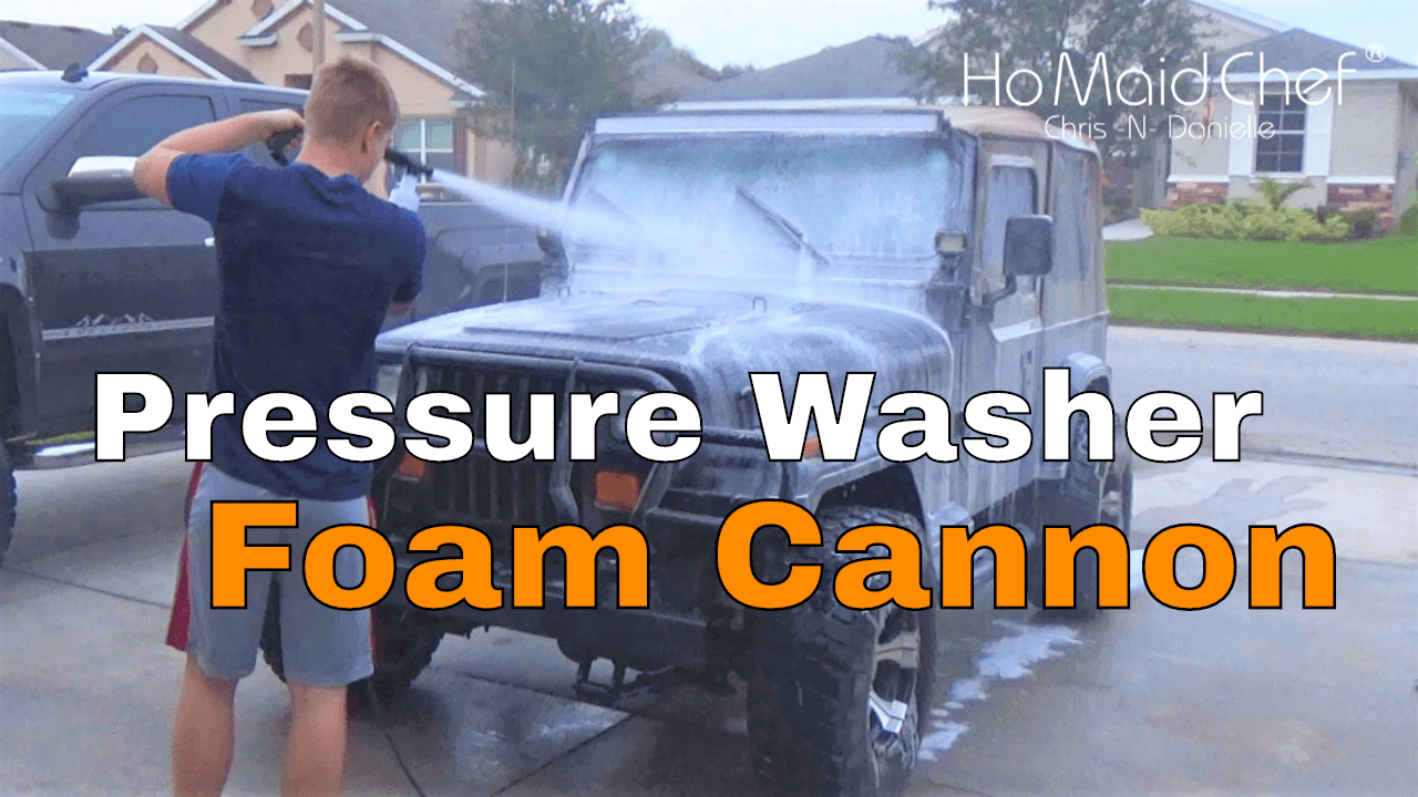 Foam Cannon Jeep Body And Engine With Pressure Washer- Chris Does What