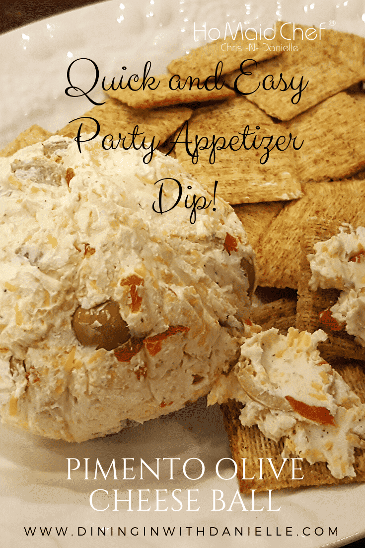 Party Dip Appetizer Cheese Ball - Dining in with Danielle