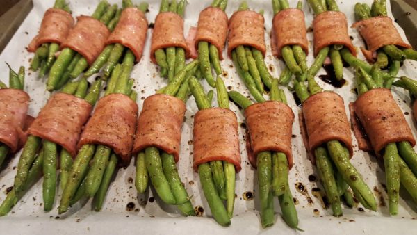 Bacon Wrapped Balsamic Green Beans - Dining in with Danielle