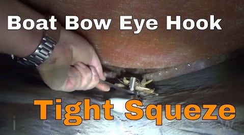 Repairing Bow Eye Hook On Boat - Chris Does What