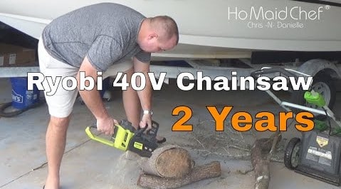 Ryobi 40 Volt Electric Chainsaw Second Year Review - Chris Does What