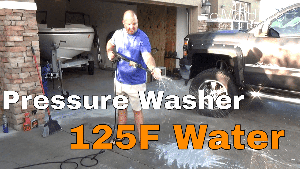 Budget Pressure Washer, 125F Hot Water Test - Chris Does What
