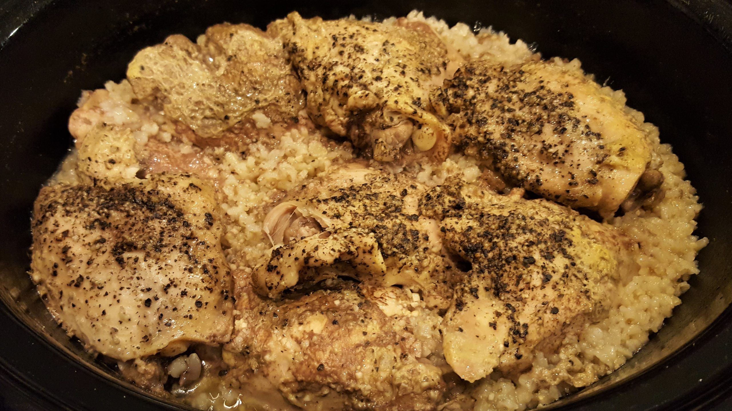 Crock Pot chicken thighs - Dining in with Danielle