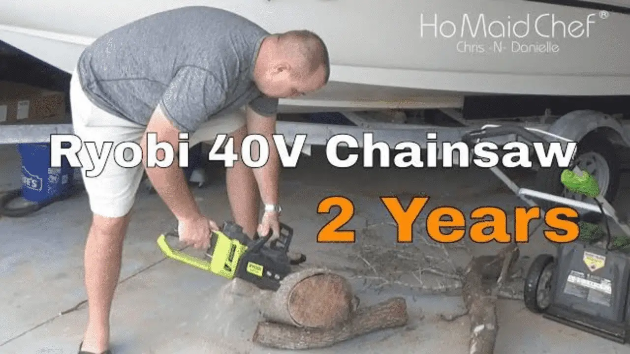 Ryobi 40 Volt Electric Chainsaw Second Year Review - Chris Does What