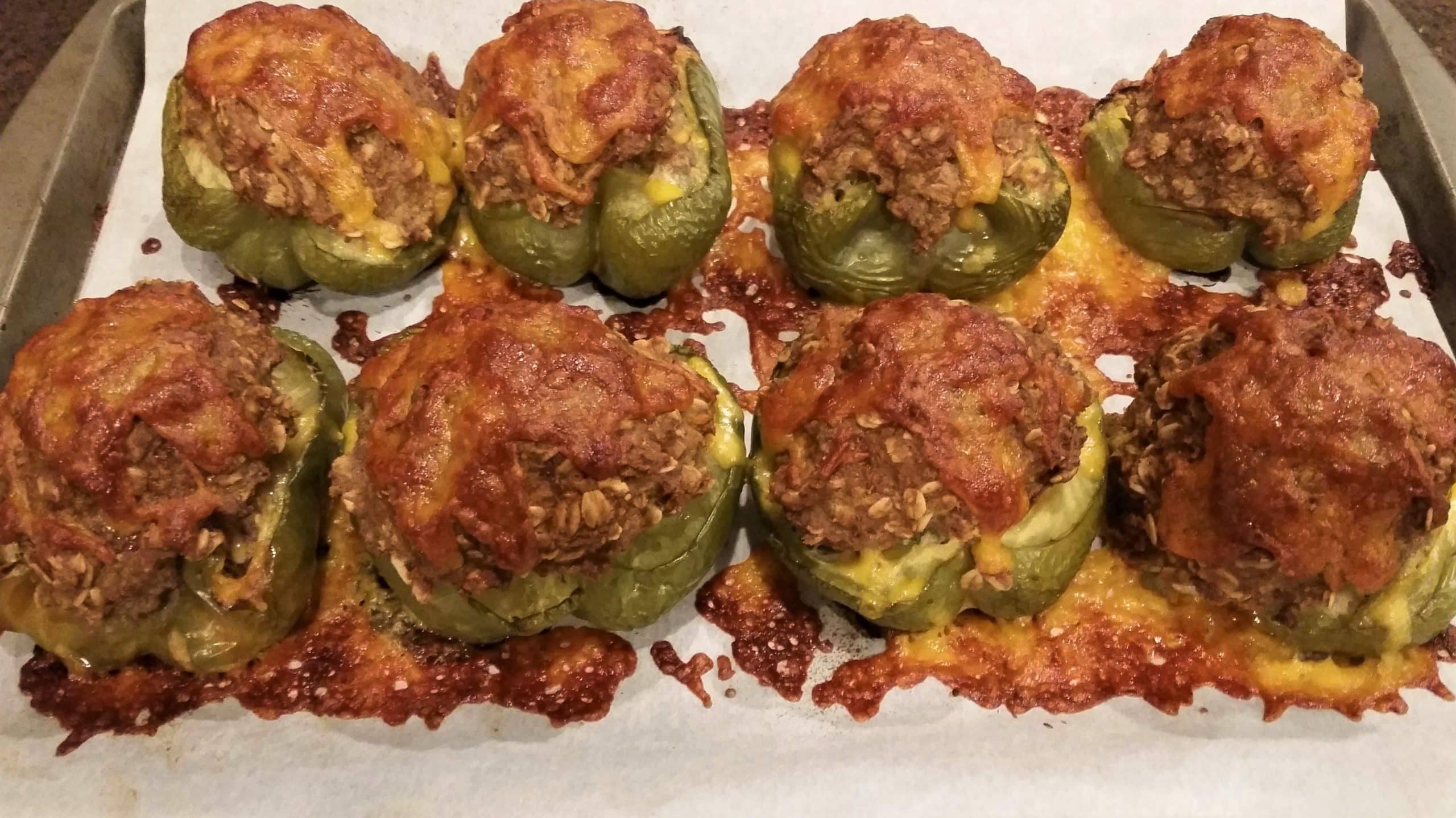 Taco Turkey Meatloaf Stuffed Bell Peppers ready to eat - Dining in with Danielle