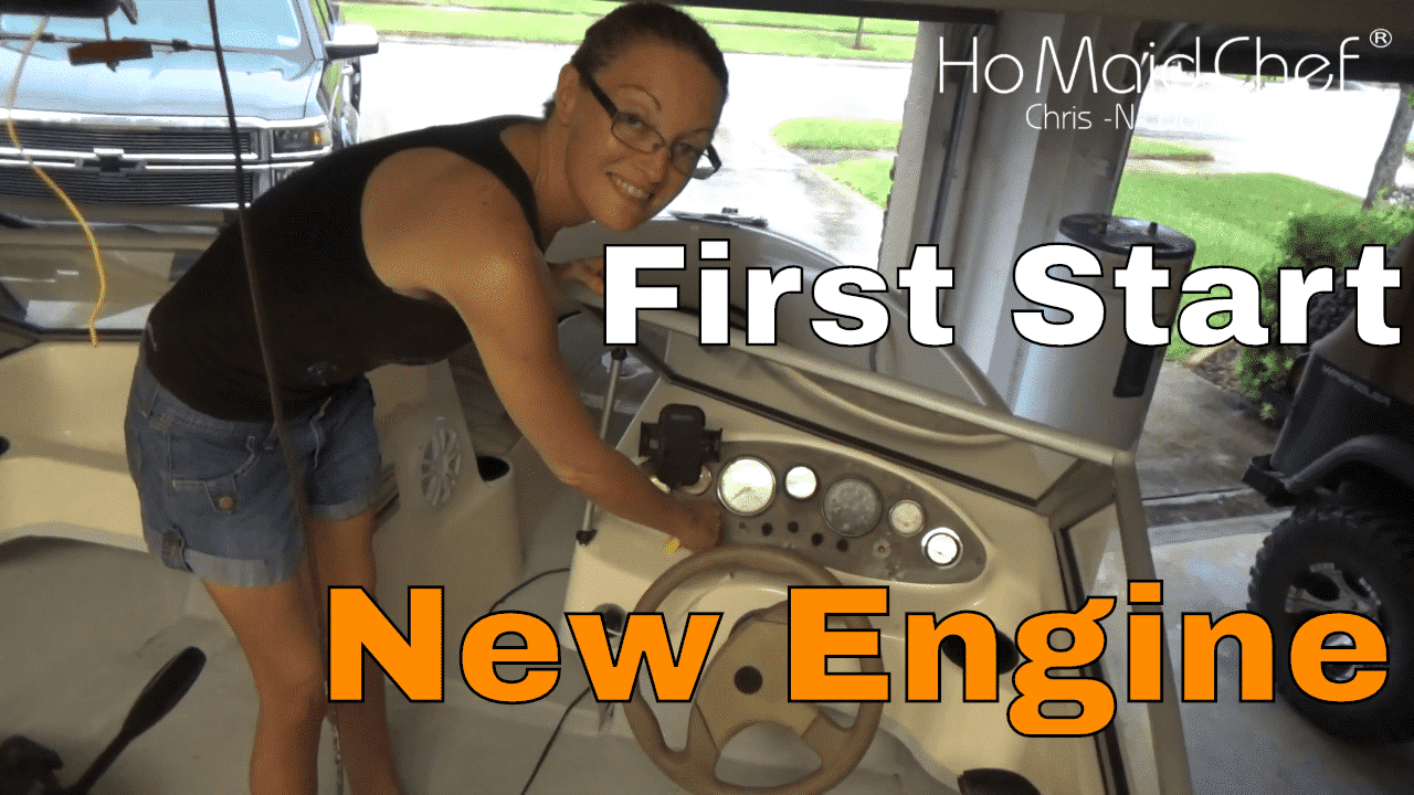 Starting Boat Engine First Time - Chris Does What