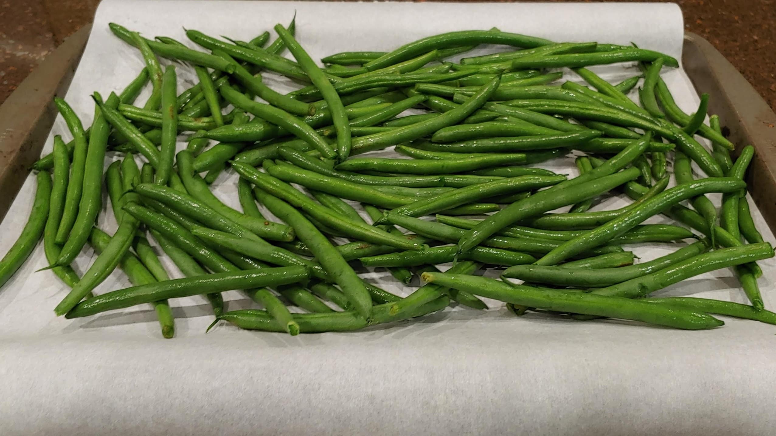 Fresh Green Beans prepared - Dining in with Danielle