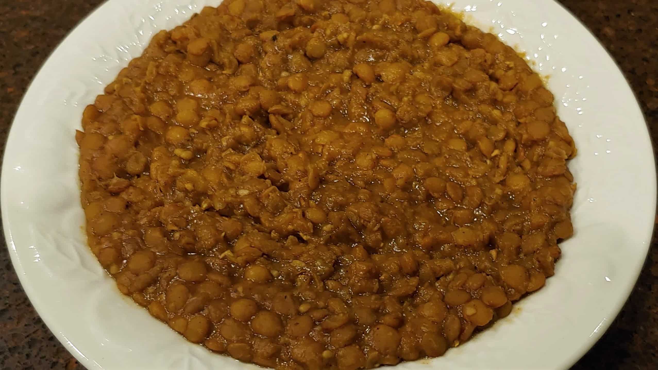 Crock pot Lentils - Dining in with Danielle