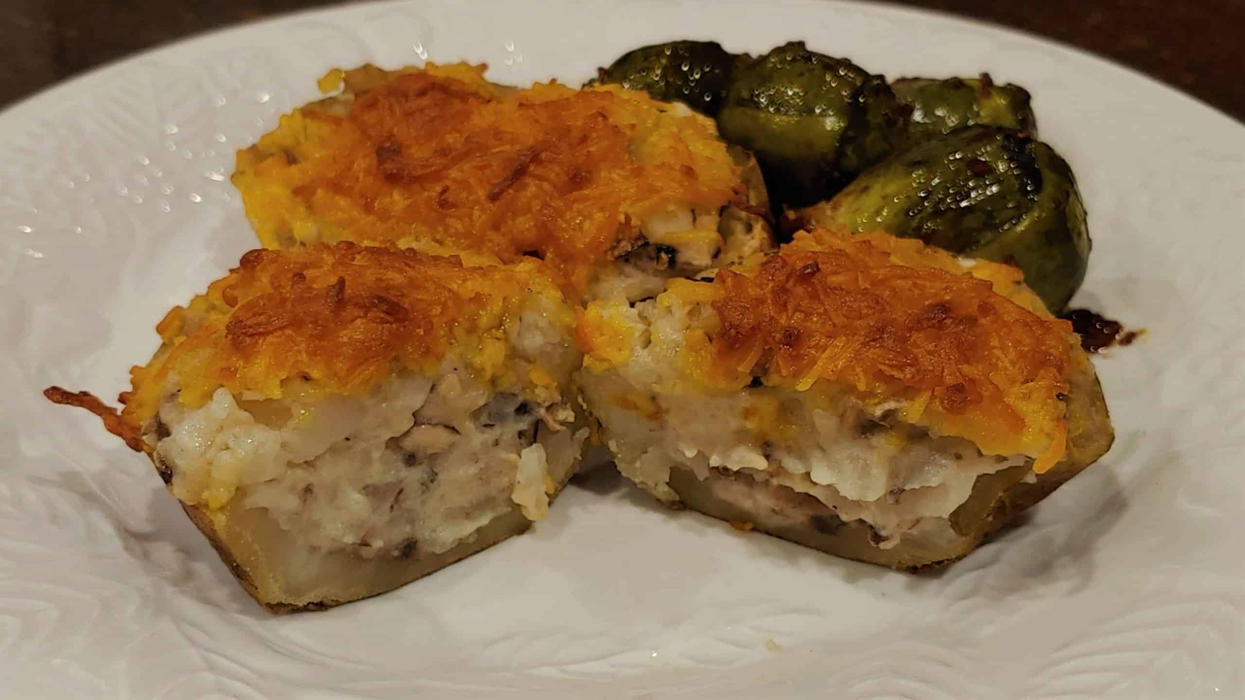 Delicious Side Dish or Vegetarian Meal! Twice Baked Potatoes - Dining in with Danielle
