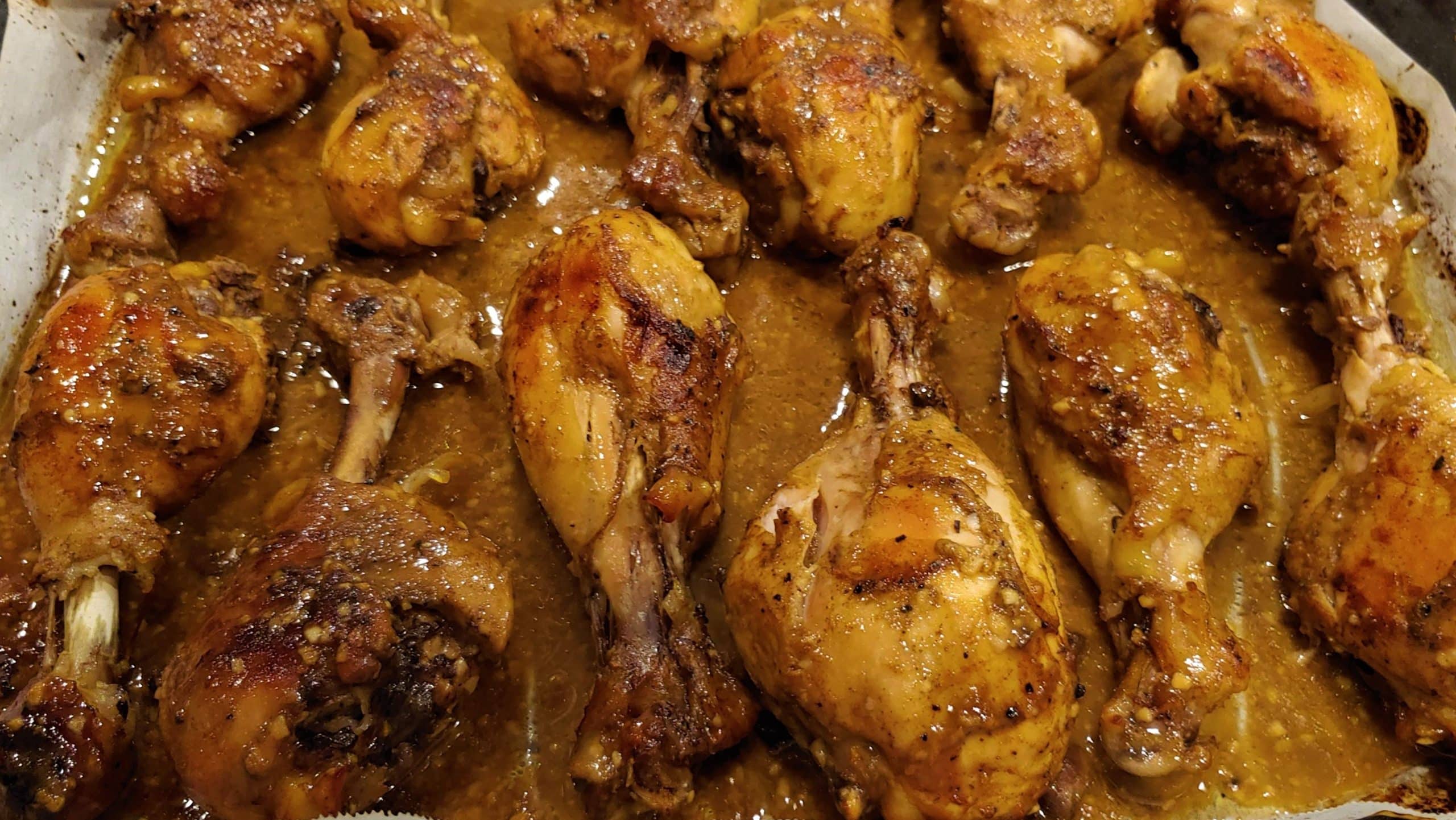 Dijon Balsamic Baked Chicken Legs - Dining in with Danielle