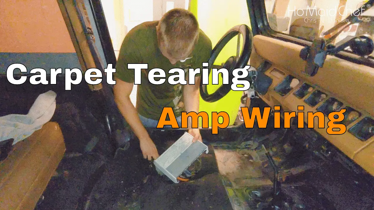 How To Install Amplifier And Remove Carpet - Chris Does What