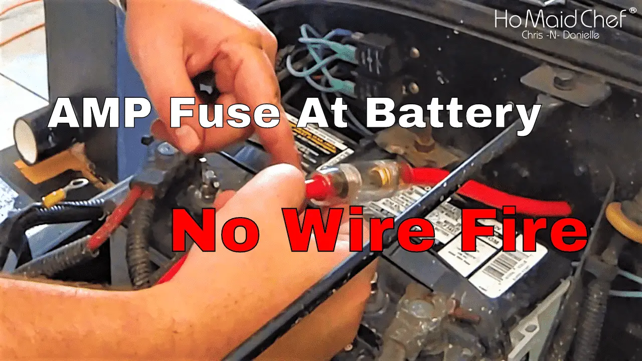 How To Install At Battery Amp Fuse Holder - Chris Does What