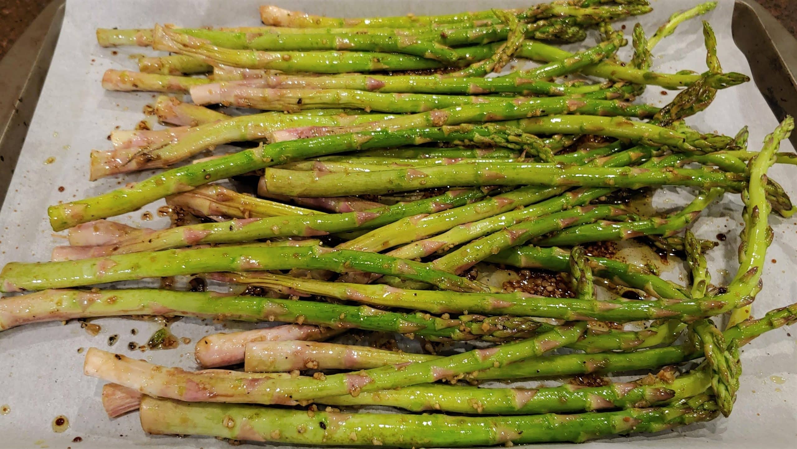 Asparagus with Garlic Balsamic Marinade - Dining in with Danielle