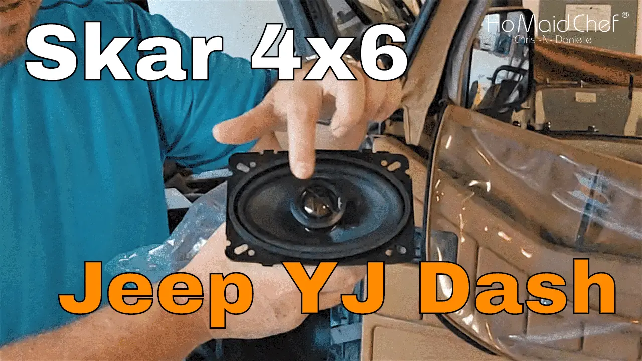 How To Install Jeep YJ Dash Speakers, Review Skar 4x6