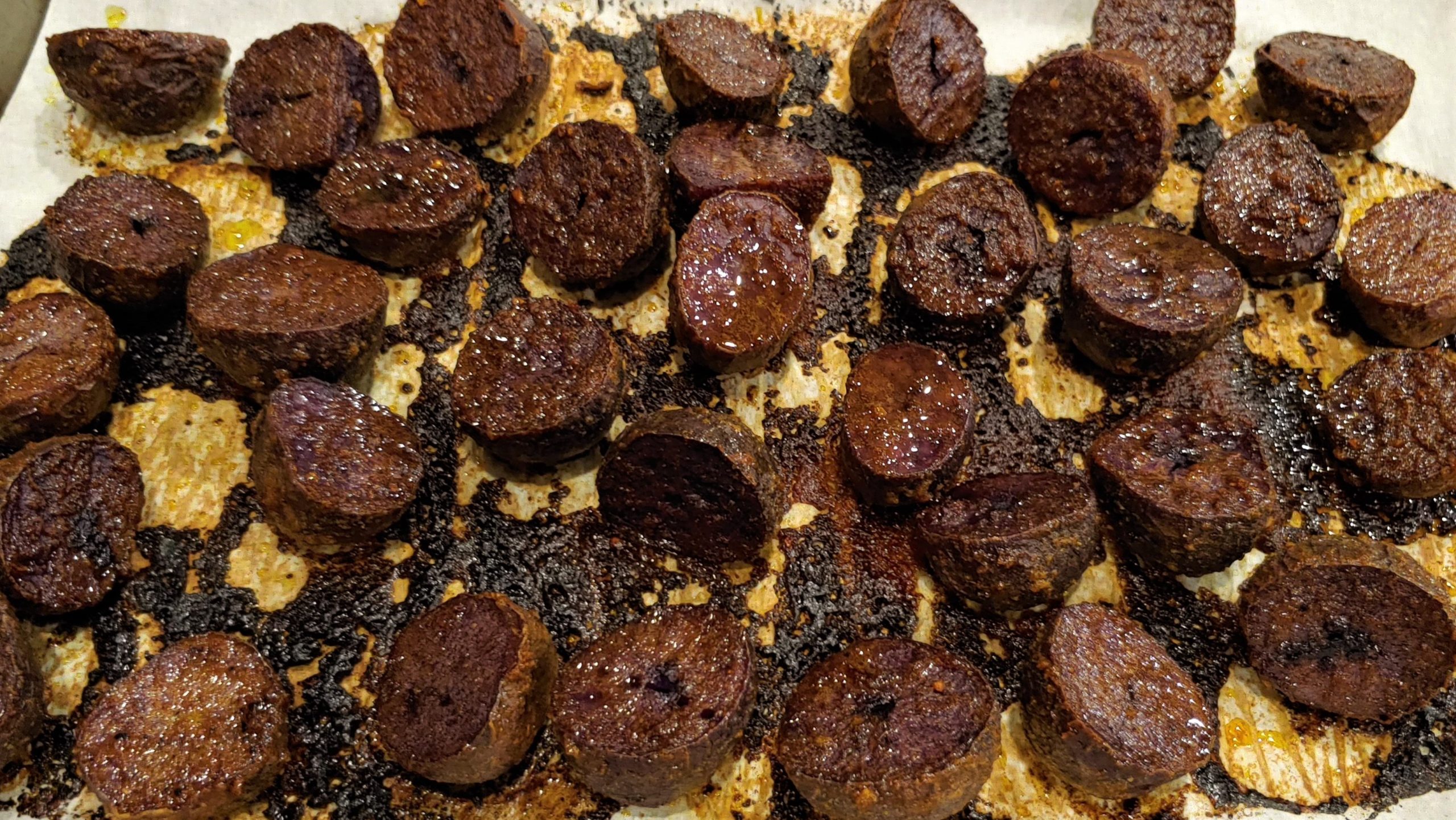 Taco marinated then Roasted Purple Potatoes - Dining in with Danielle