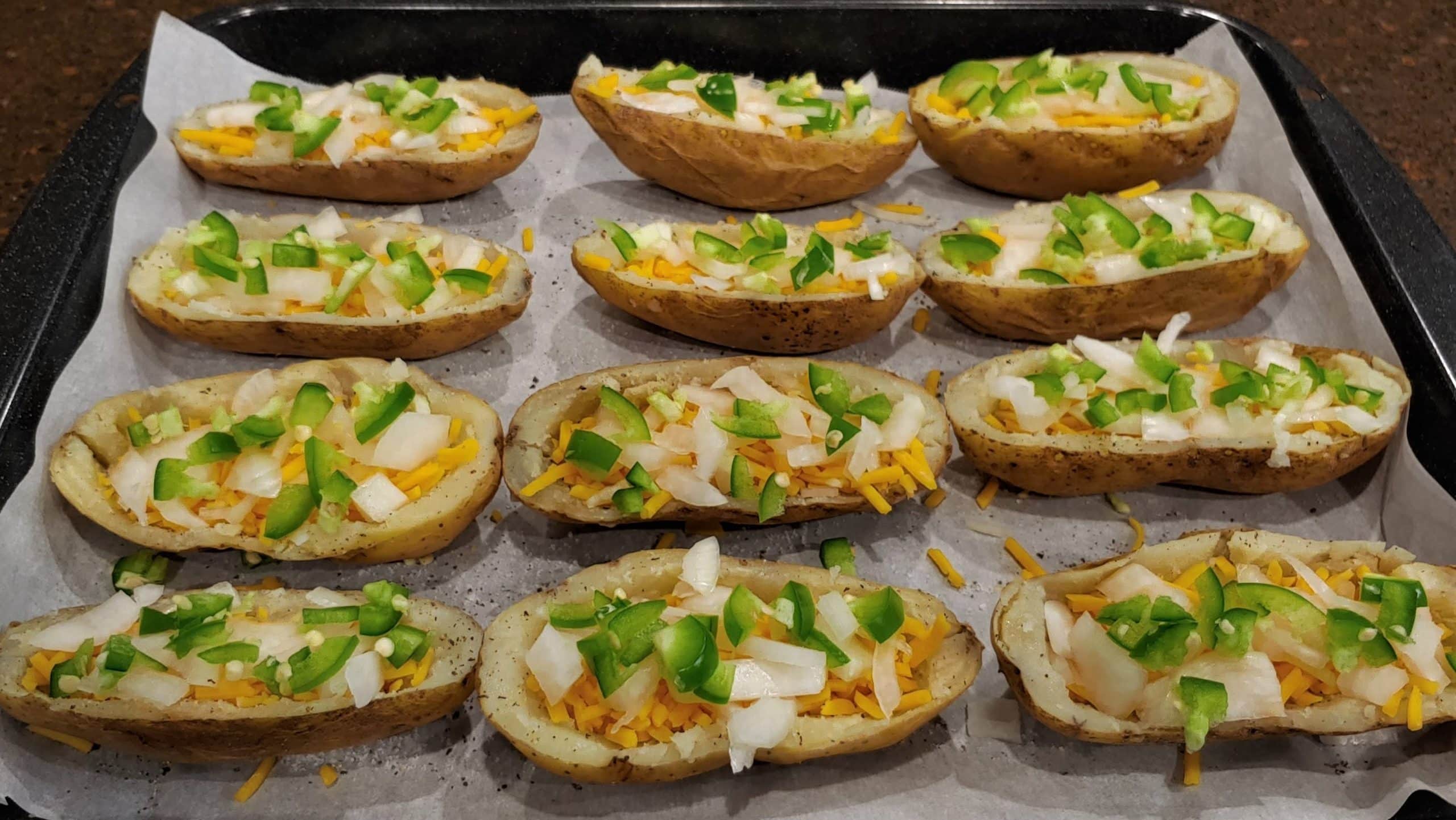 Potato Skins ready to Bake - Dining in with Danielle