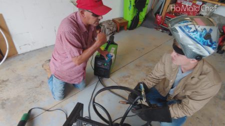 Nephew Shows Uncle How To Weld With Forney Easy Weld Flux Core Welder - Chris Does What