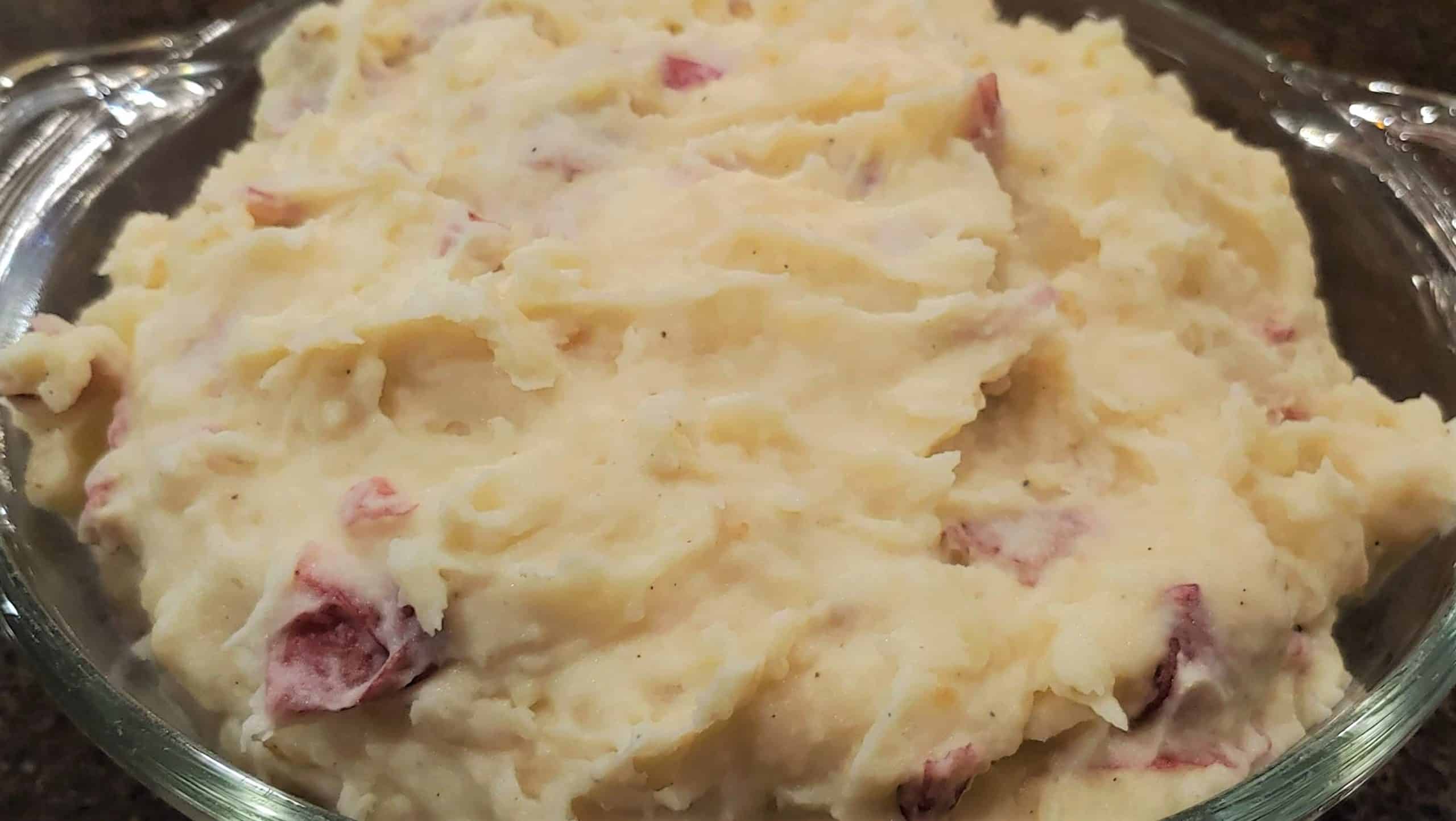 Mashed Red Potatoes with Skins - Dining in with Danielle