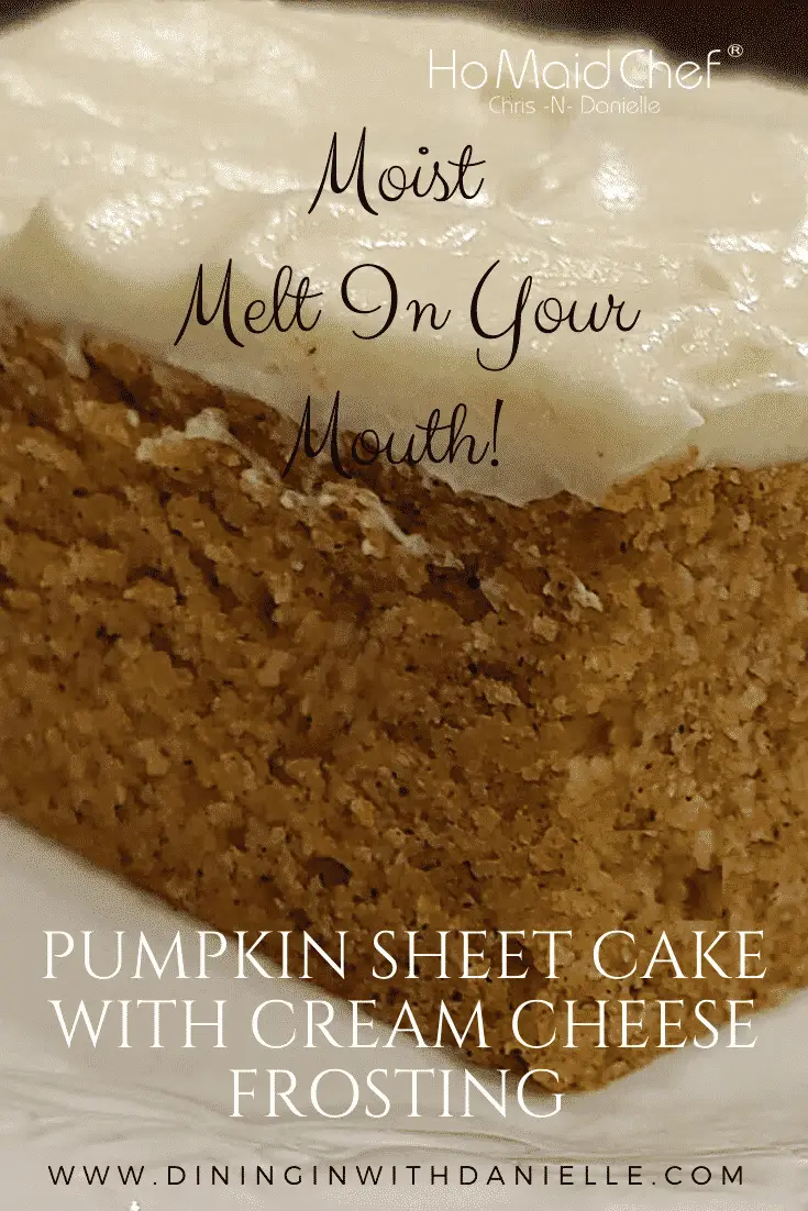 Pumpkin Cake - Dining in with Danielle