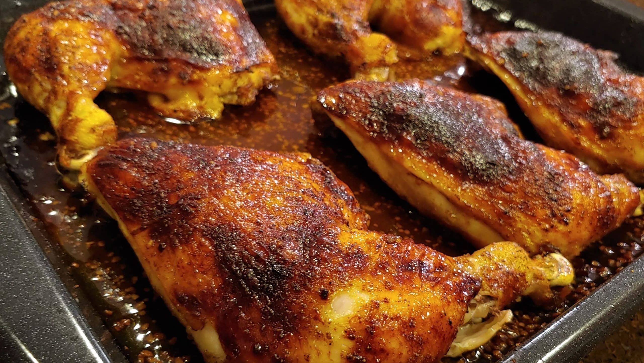 Roasted Tex Mex Chicken Leg Quarters Oven Roasted and Fall Off The Bone! Skin On Chicken Leg Quarters - Dining in with Danielle