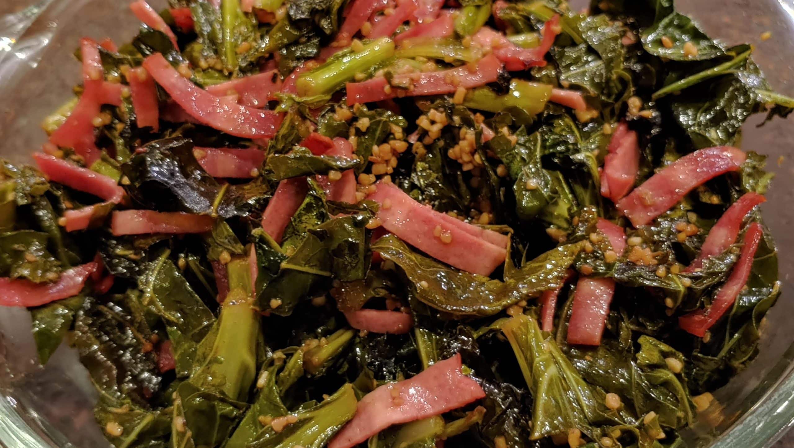 Collard Greens roasted - Dining in with Danielle
