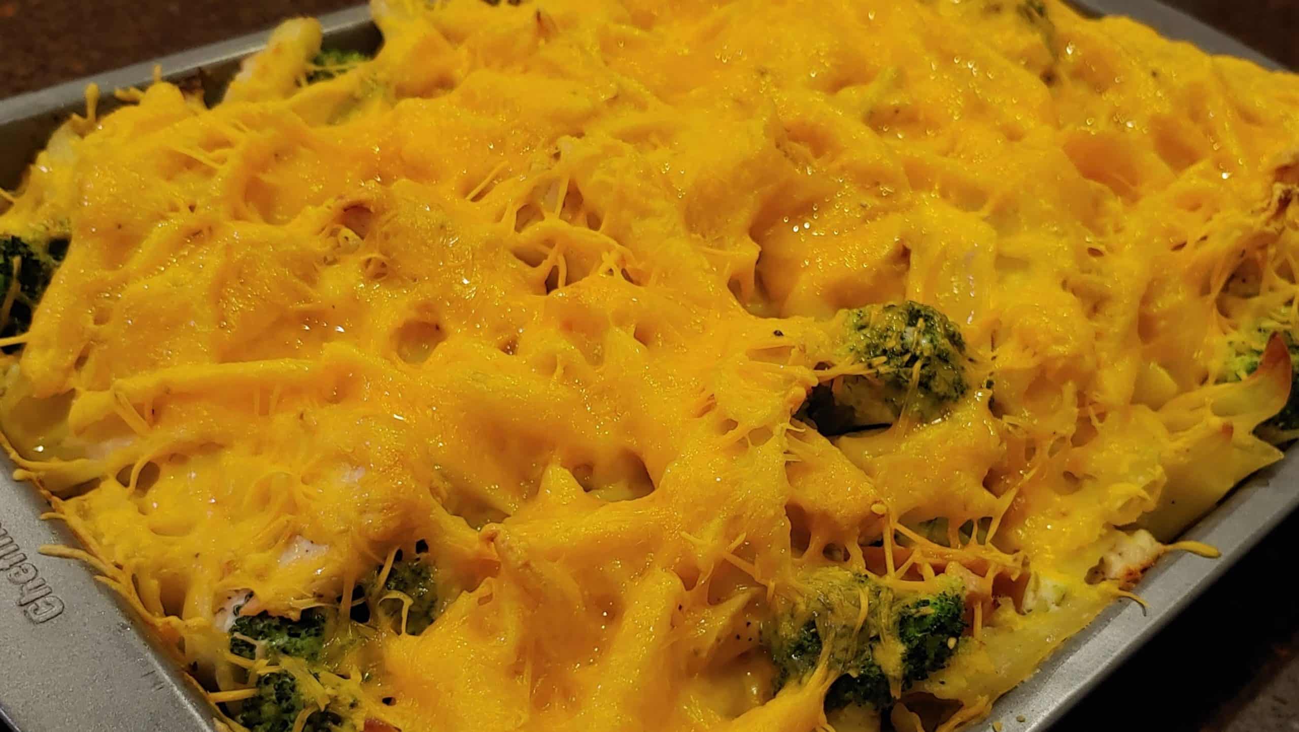 Leftover Turkey Pasta Casserole Smothered in Cheese! Leftover Turkey recipe - Dining in with Danielle