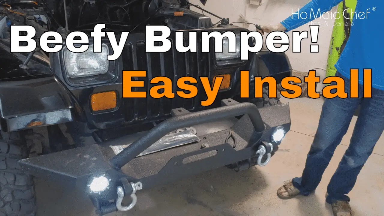 How To Install Bumper With LED Lights - Chris Does What