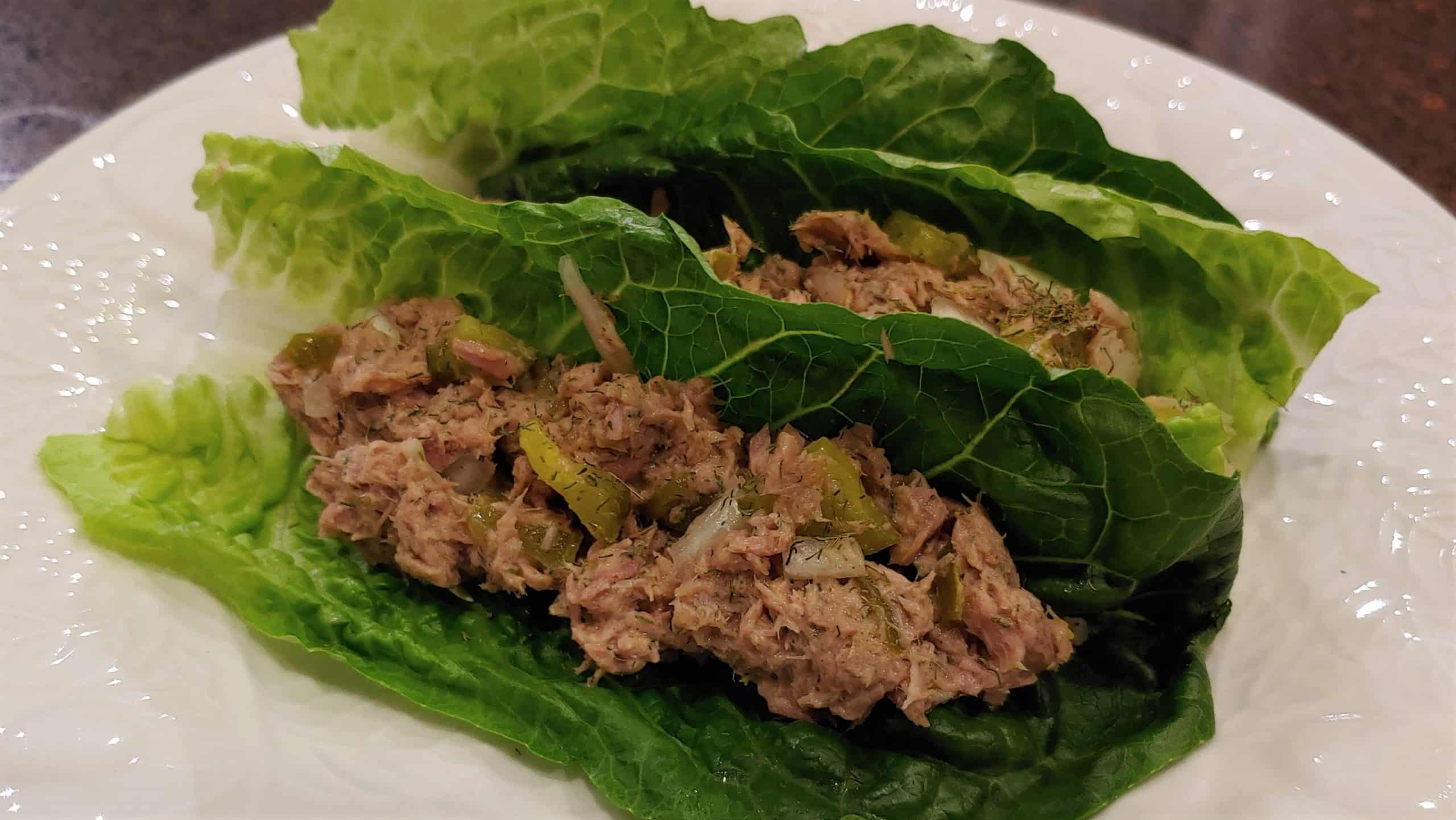 Healthier Tuna Salad Lettuce Wraps! lettuce wraps - Dining in with Danielle
