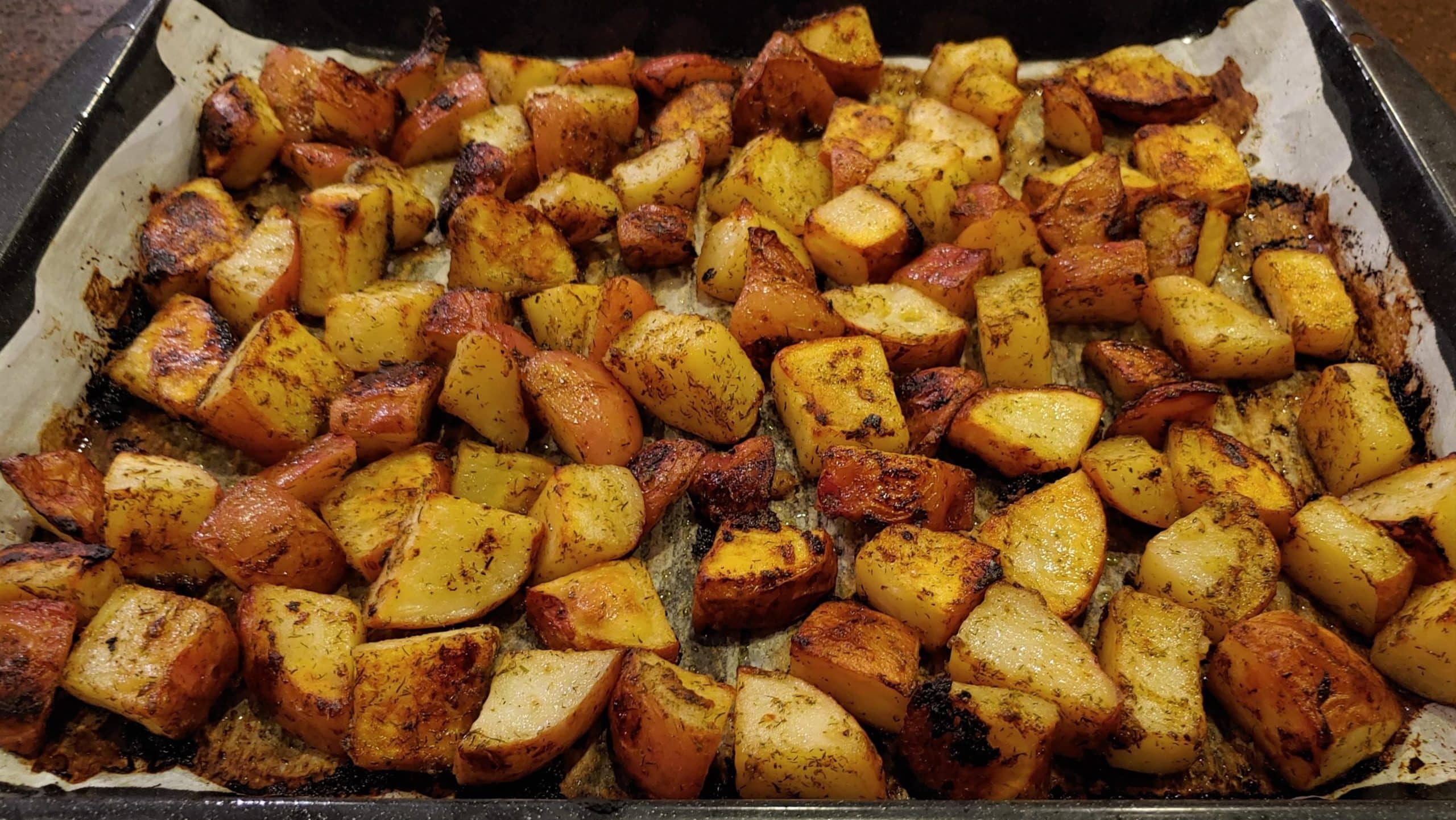 Crispy Red Potatoes - Dining in with Danielle