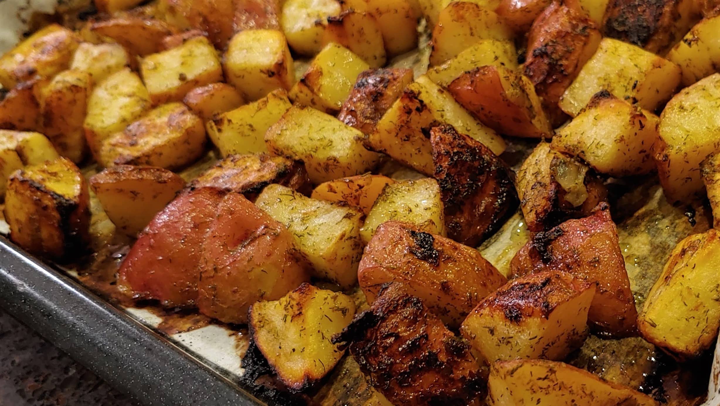 Roasted potatoes - Dining in with Danielle