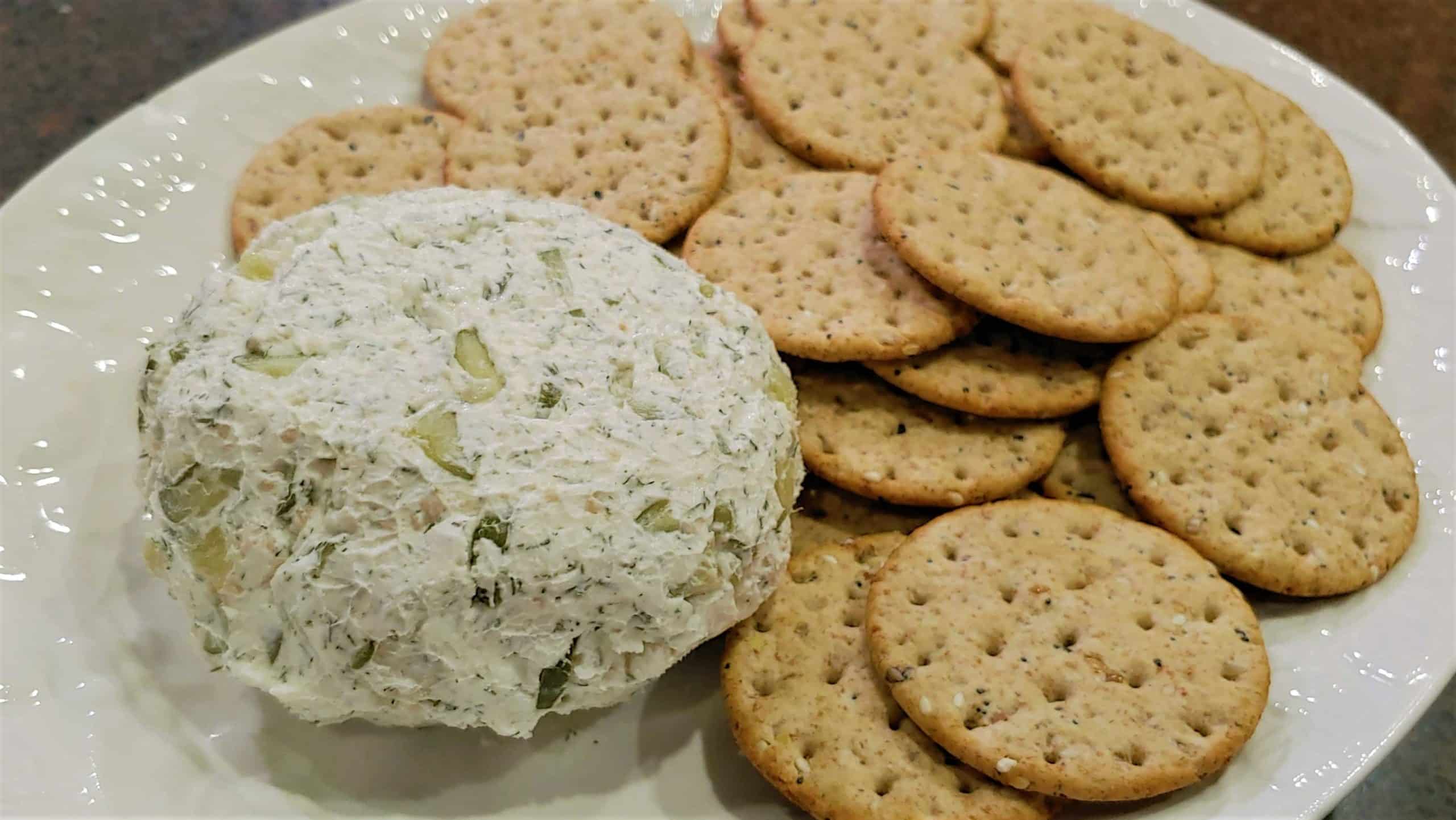 Chunky Dill Pickle Cheese Ball Delicious Appetizer! cheese ball - Dining in with Danielle