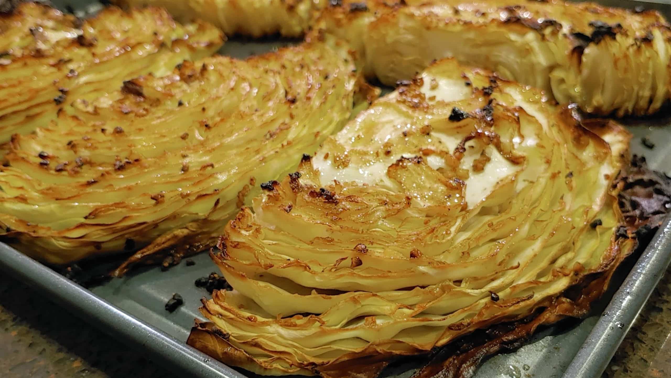 Roasted Garlic Balsamic Cabbage Steaks Nicely Roasted! roasted cabbage - Dining in with Danielle
