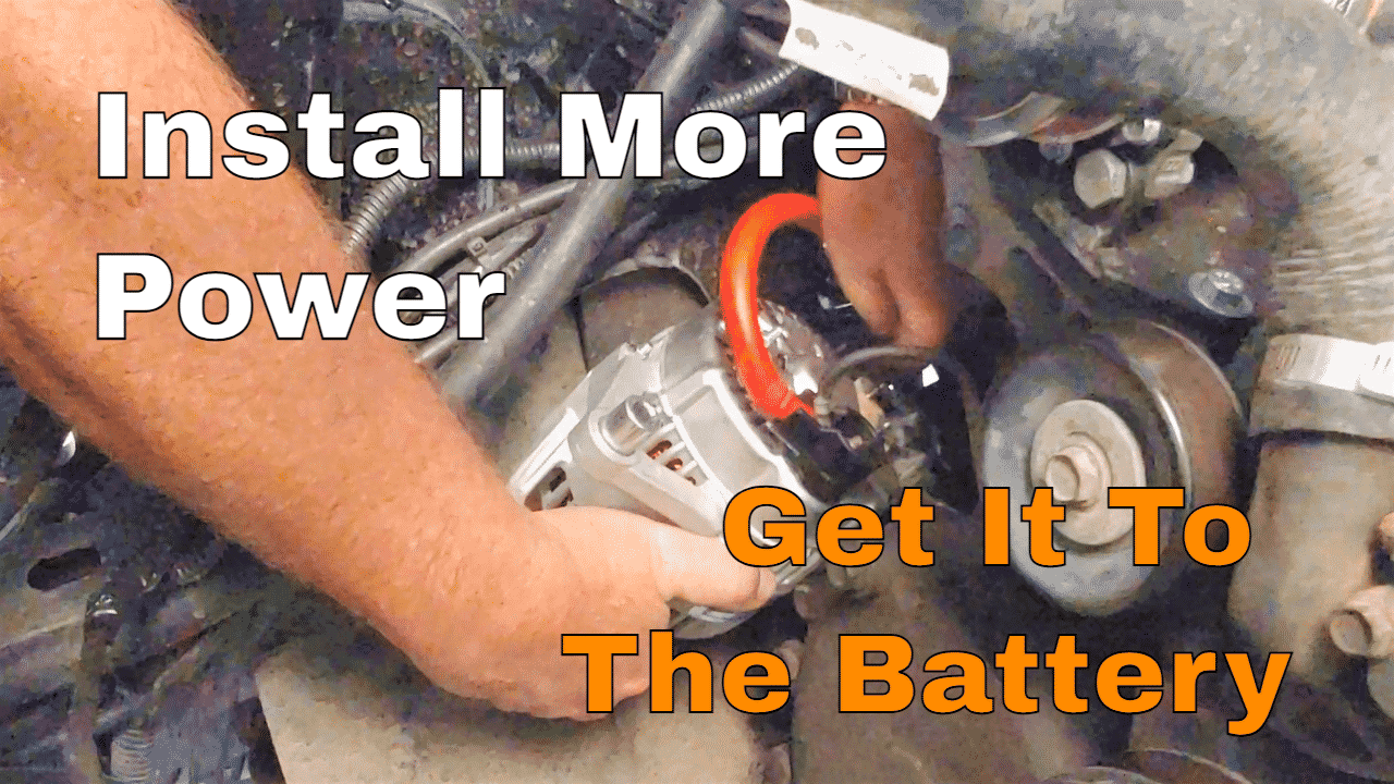 Install High Output Alternator And 2 Gauge Wire - Chris Does What