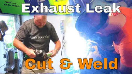 Muffler Rattling & Exhaust Leaks, Little Welding & Cutting Will Fix It