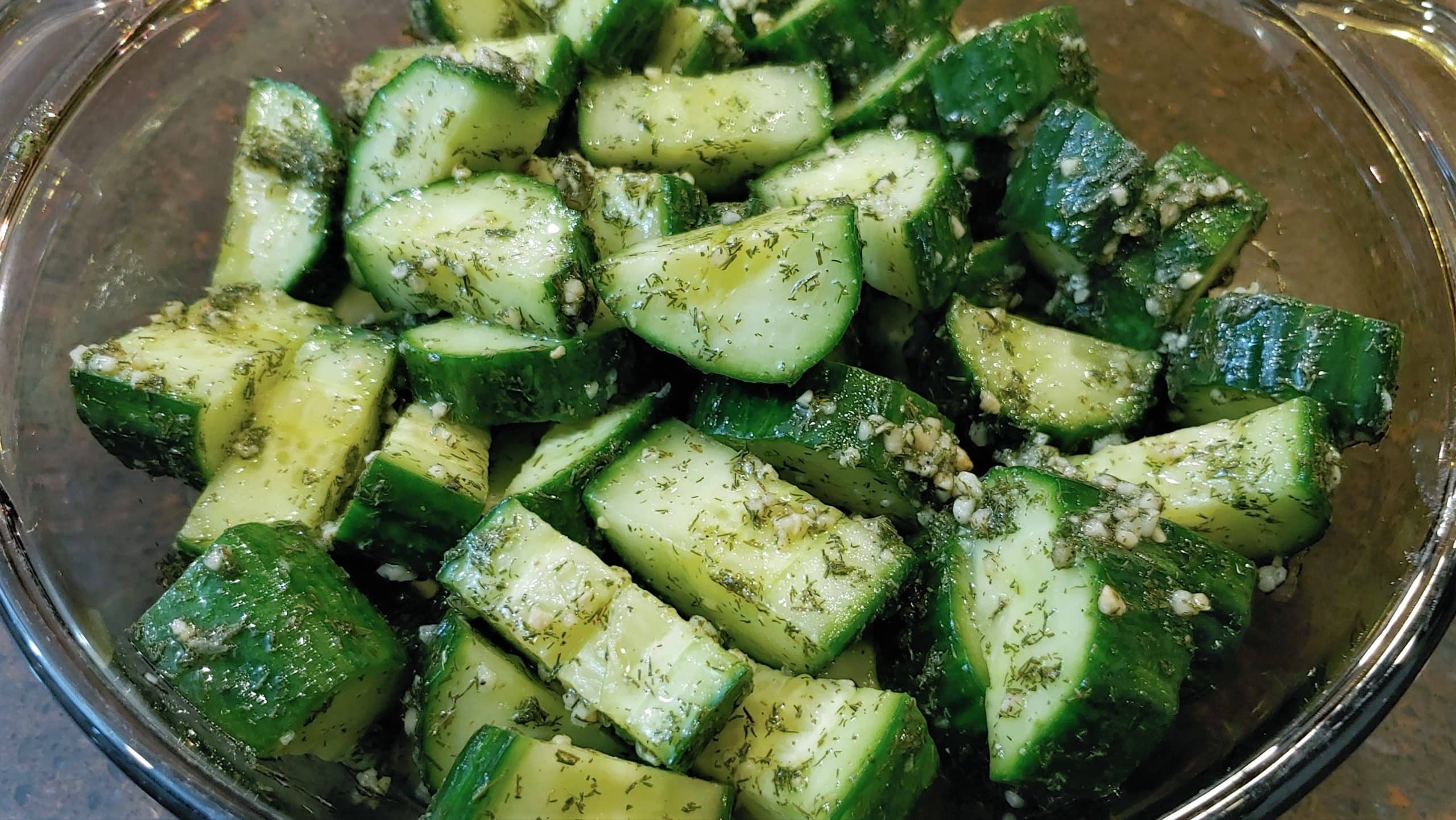 Delicious Crunchy and Fresh Lemon Dill Cucumber Salad! Cucumber Salad - Dining in with Danielle