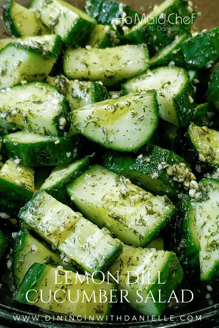 cucumber salad - Dining in with Danielle