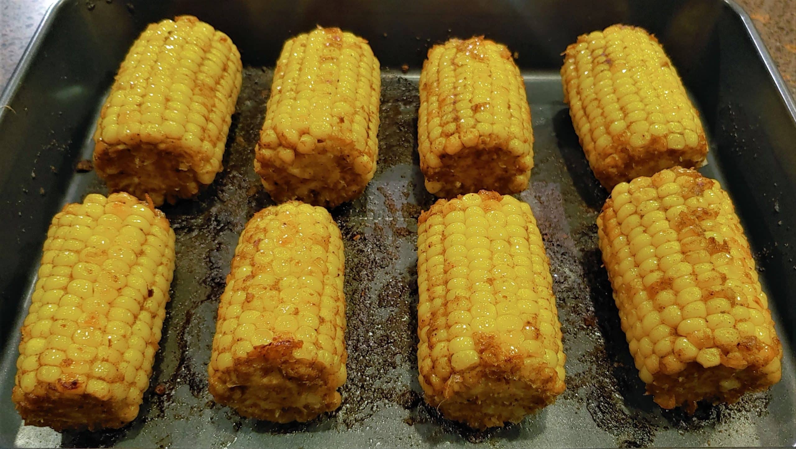 Roasted Frozen Corn on the Cob - Dining in with Danielle