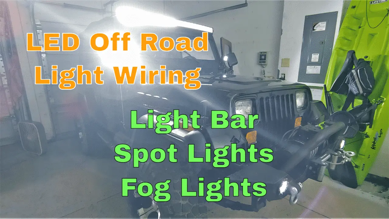 Wiring LED Light Bar, Spot Lights, and Fog Lights On Jeep - Chris Does What